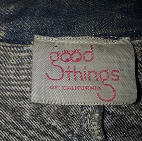 Vintage Crop faded jean 80s jacket - Picture 4 of 6